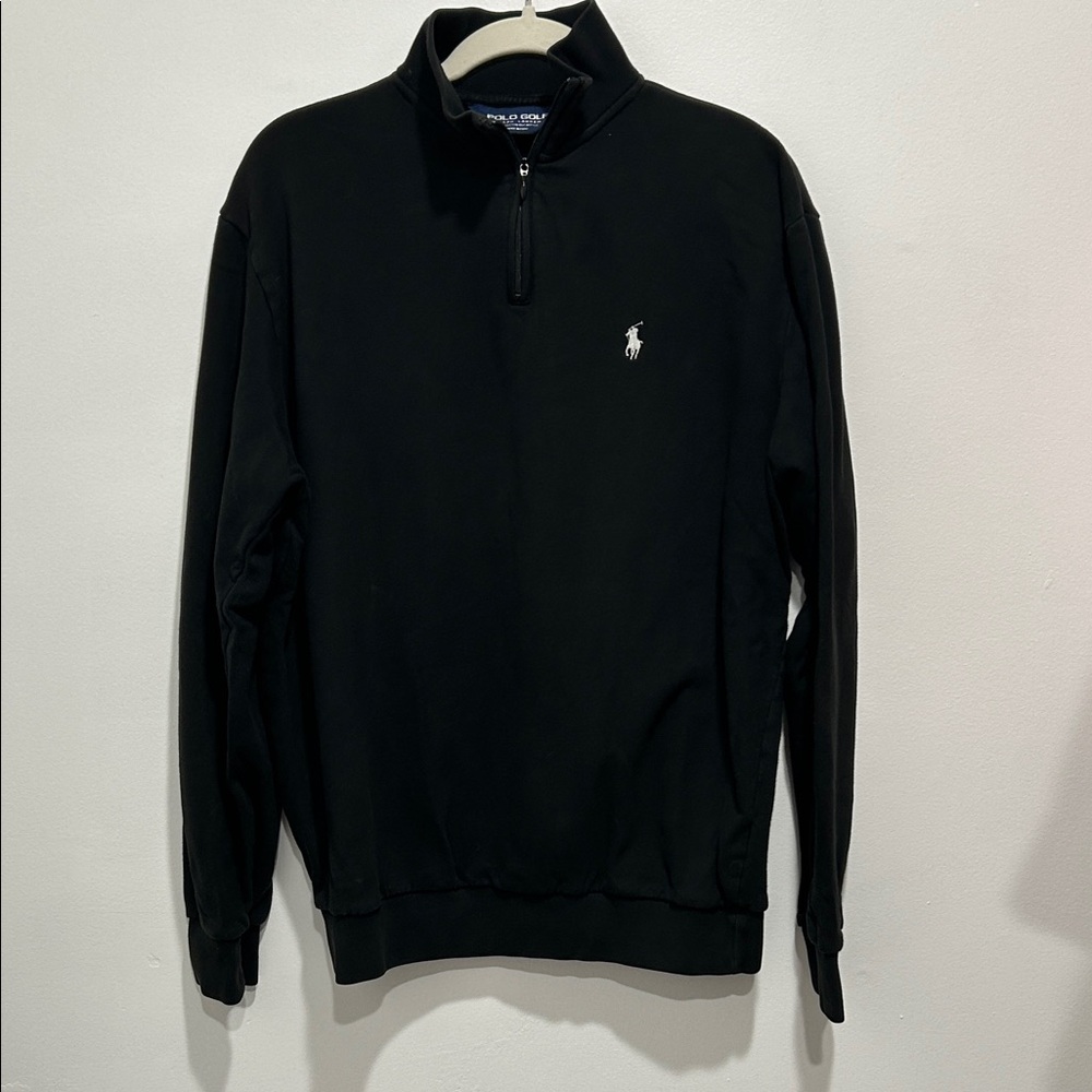 Polo by Ralph Lauren Black Half-Zip Pullover Sweater